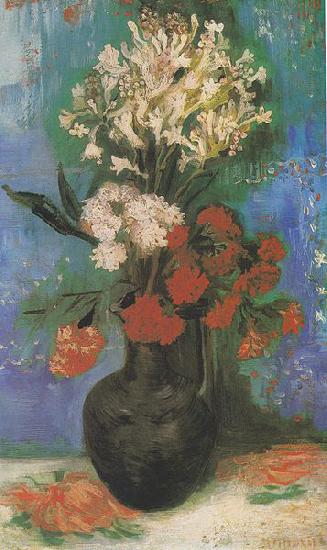 Vincent Van Gogh Vase of carnations and other flowers oil painting picture